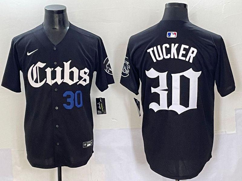 Men 2025 Chicago Cubs #30 Tucker Black Five generations Joint Name Nike MLB Jersey style 6->chicago cubs->MLB Jersey